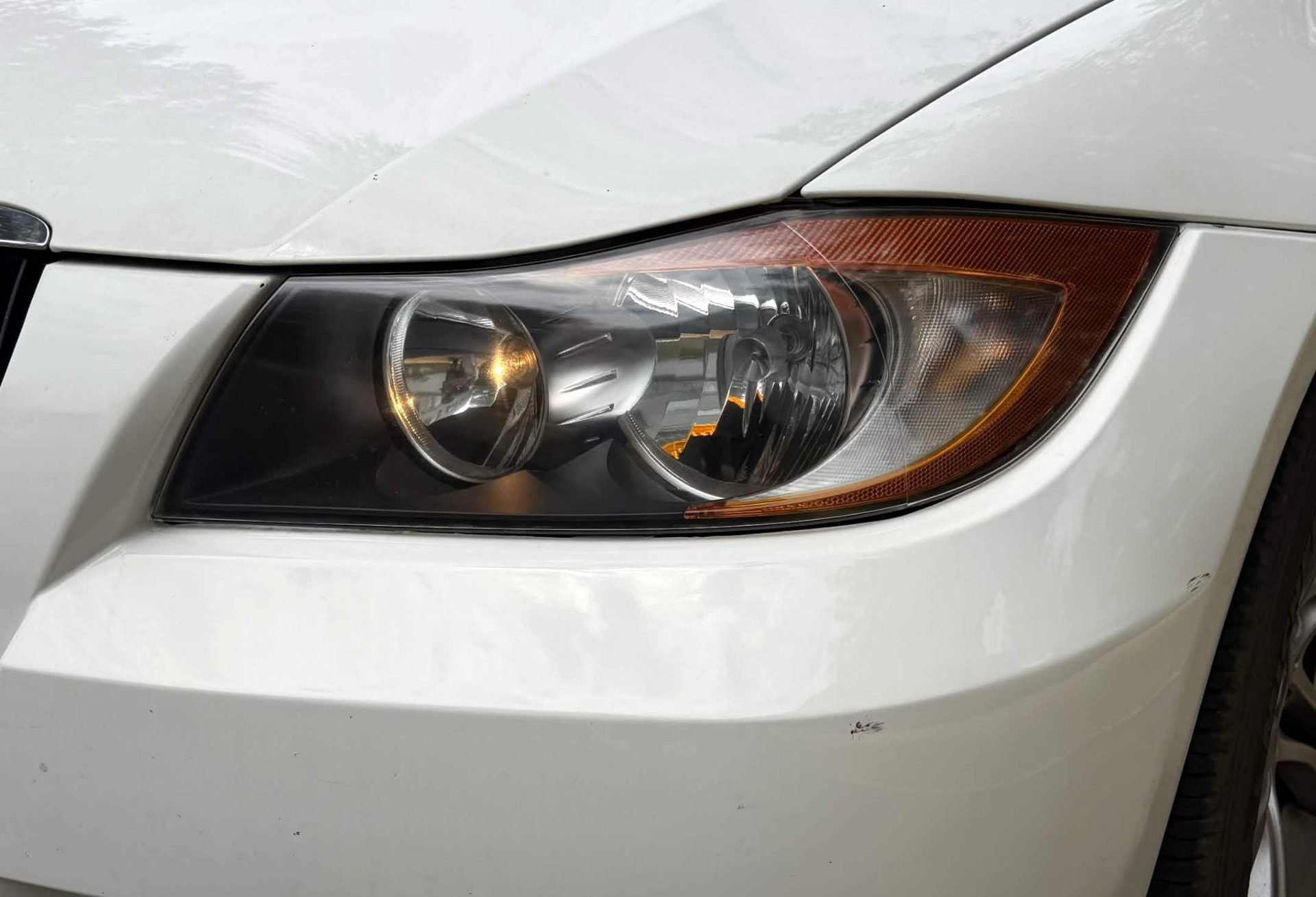 Headlight Restoration before